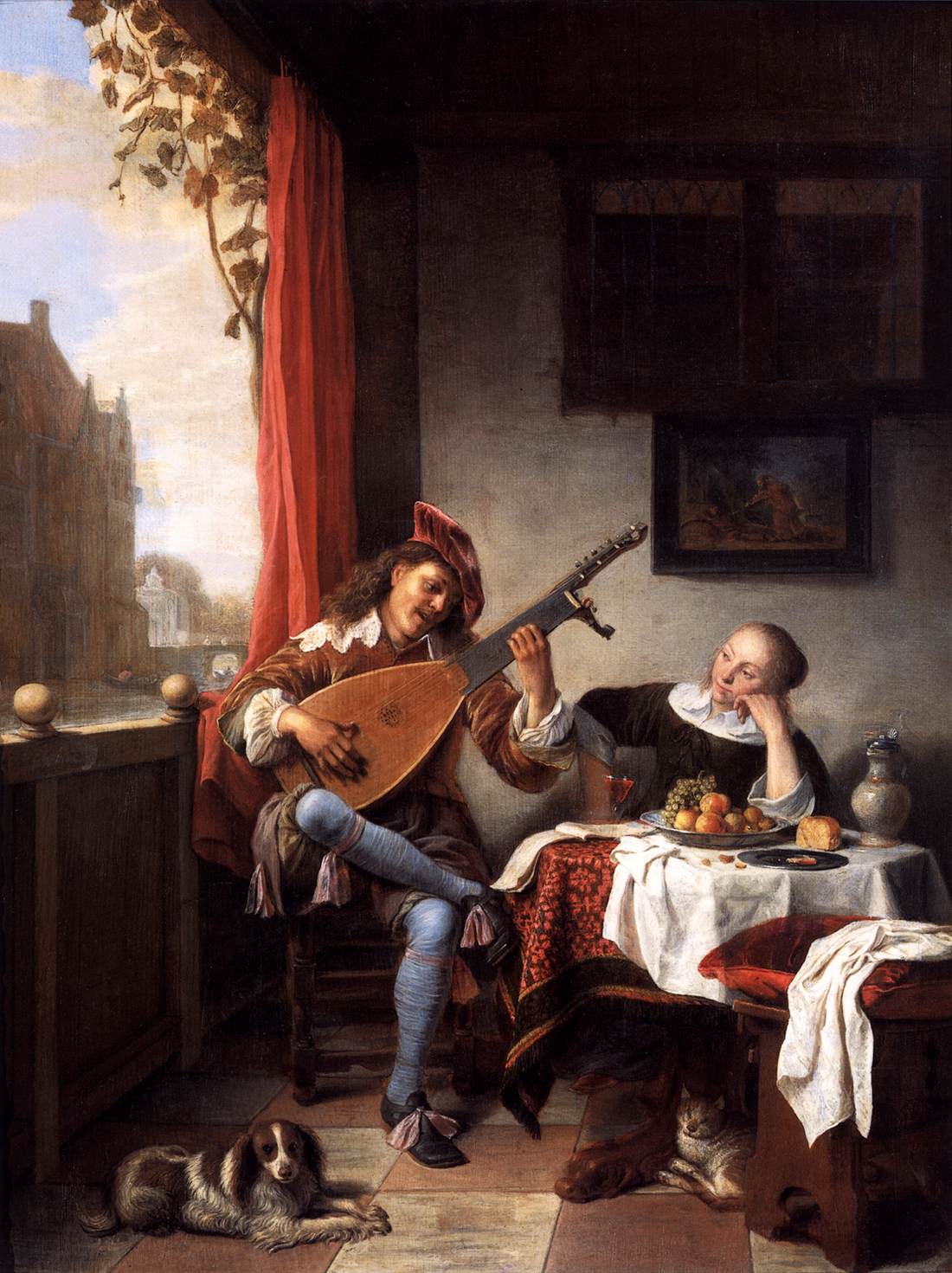 The Lute Player by Hendrick Maertensz Sorgh, 1661